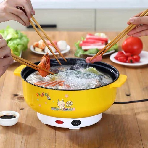  Nồi Lẩu Điện Đa Năng size 28cm - lẩu điện đa năng inox nắp kính 