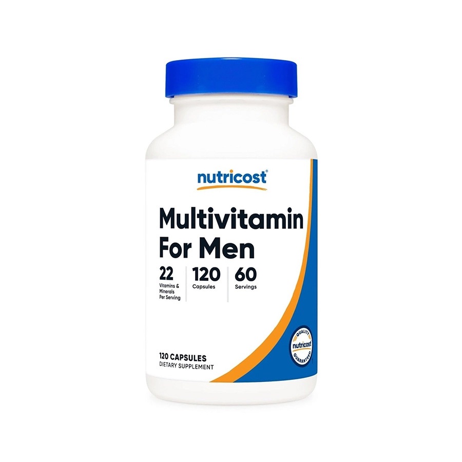 Nutricost Multivitamin For Men- 120 viên uống giúp bổ sung khoáng chất và vitamin cần thiết - ✓ Thúc đẩy quá trình trao đổi chất và sản xuất năng lượng ✓ Cải thiện tâm trạng, giảm lo âu, căng thẳng ✓ Cung cấp dưỡng chất cho não bộ ✓ Hỗ trợ sức khỏe tim