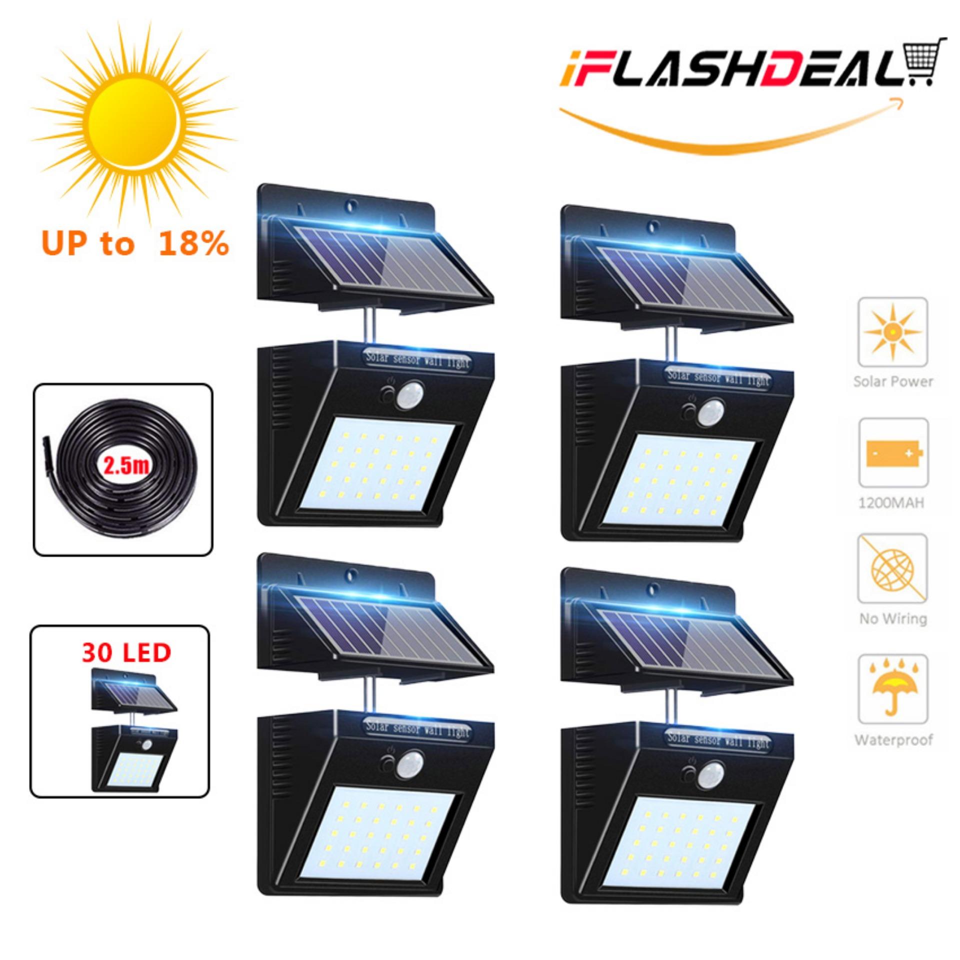 Solar Powered Lights Lighting Lazada Sg Iflashdeal Outdoor Lighting 30 Led Sensor Solar Wall Light With Separable Panel Powered Motion
