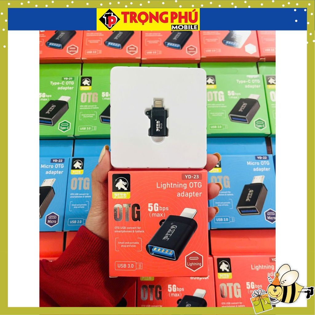 Đầu Chuyển OTG Piko YD-23 USB ra Lighting Ip CH02