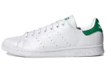 Adidas Originals Stan Smith Synthetic Leather Slip Resistant Cushioning Low top Skateboard Shoes Unisex White Green-FX5502