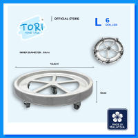 TORI HOME CARE™ Heavy duty roller gas tank stand 5 wheels load up to 100kg | roller gas stand | 煤气桶带轮支架 roda tong gas
