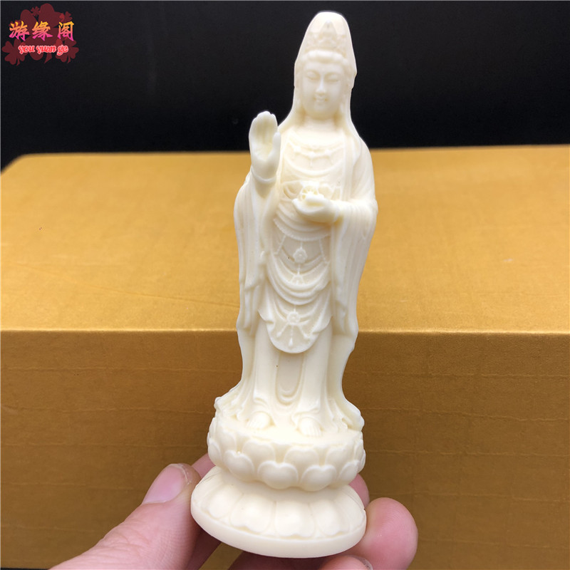 Nam hải quan âm bồ tát trang trí tượng phật thủ công đồ thủ công đồ trang trí xe hoa sen quan âm