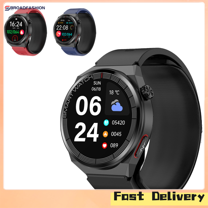 Broadfashion TK62 Smart Watch IP67 Waterproof Blood Glucose Heart Rate Blood Oxygen Blood Pressure Monitor Activity Trackers 1.42" Full Touch Screen Fitness Tracker For Men Women ราคา 3,166 บาท*ส่งฟรี
