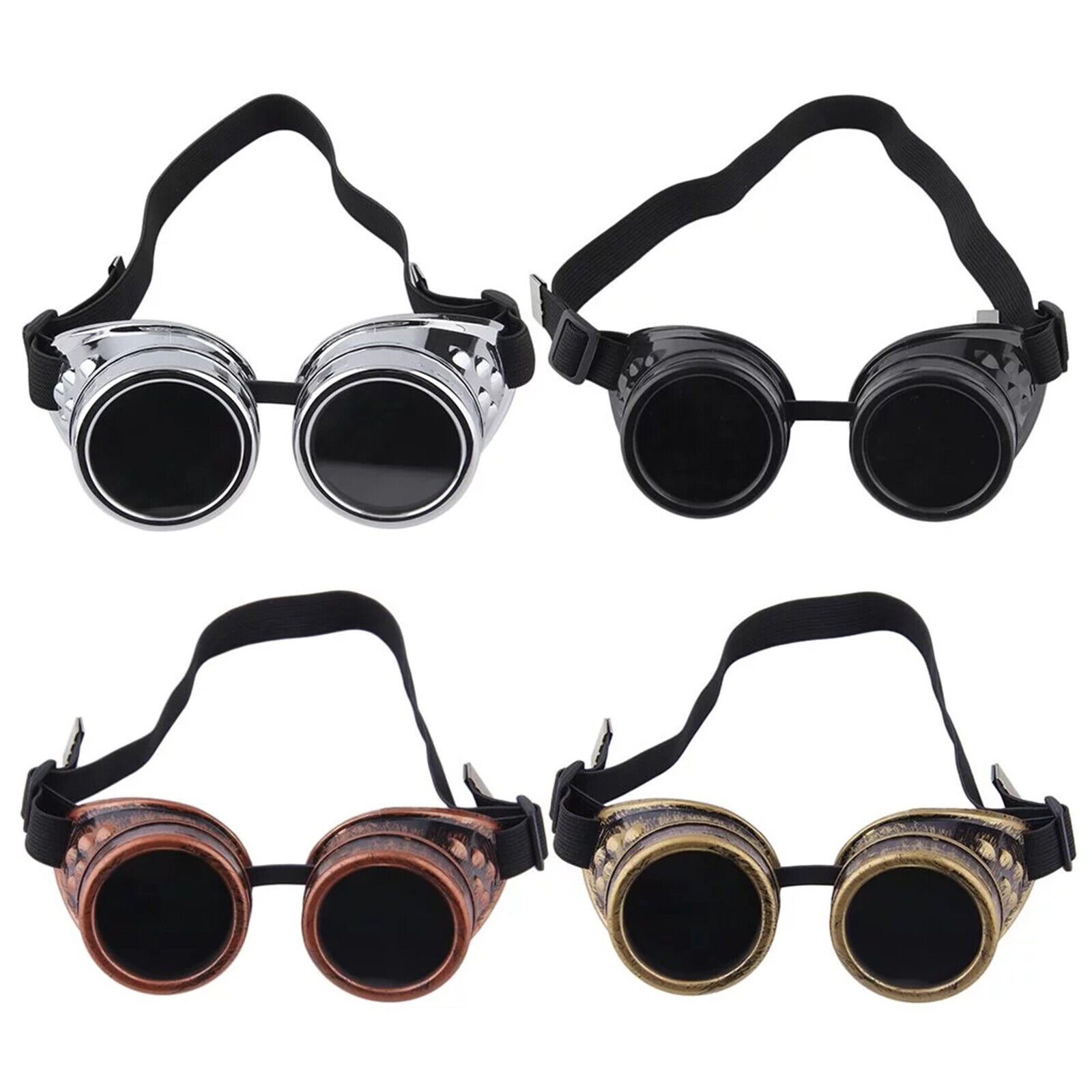 Eyewear Cosplay Women Men Steampunk Goggles Glasses Welding