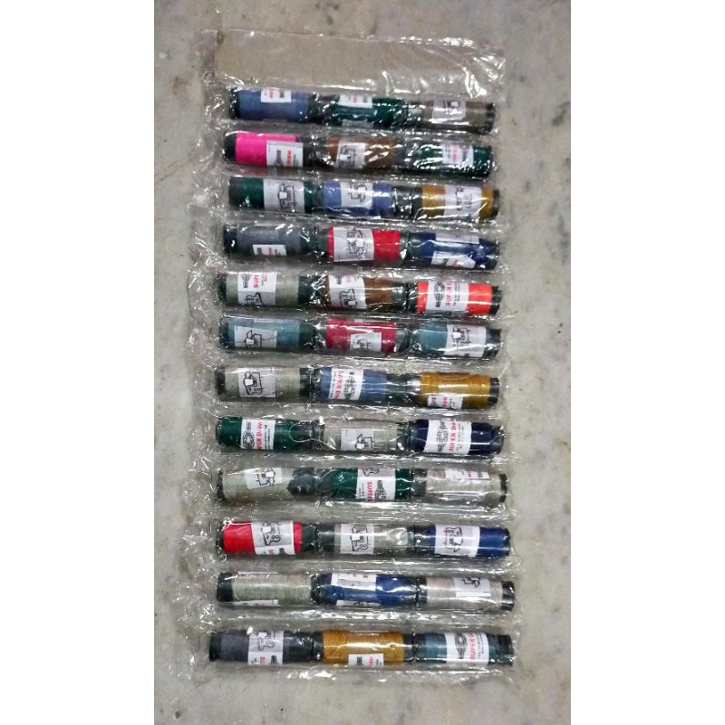 (1 Renceng 36 Pcs) Benang Jahit Lembaran isi 36 Pcs / Benang Jahit Renteng Ekonomis Warna Warni / Hitam / Putih