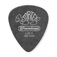 Jim Dunlop 488R Tortex Pitch Black Standard Guitar Pick 1pc