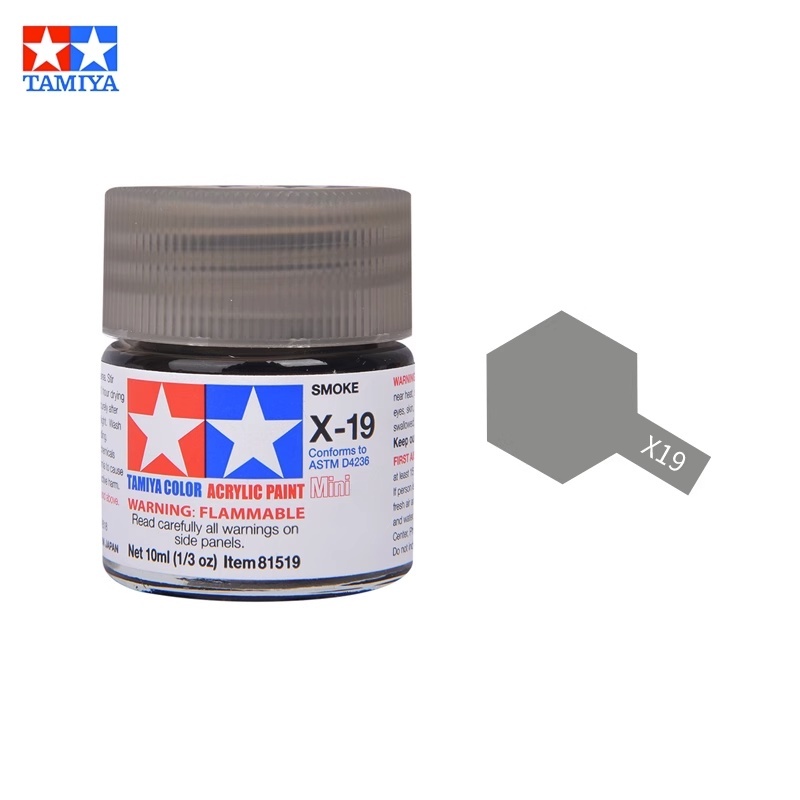 Tamiya Acrylic Paint X Series – Water-Based Gloss Colors X-1 to X-35 for Plastic Models Gunpla