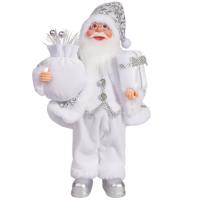 YERZ 12 Inch Santa Claus Doll 3D Cute Christmas Home Decorations Decorations Cartoon Standing Santa Doll Christmas Gifts