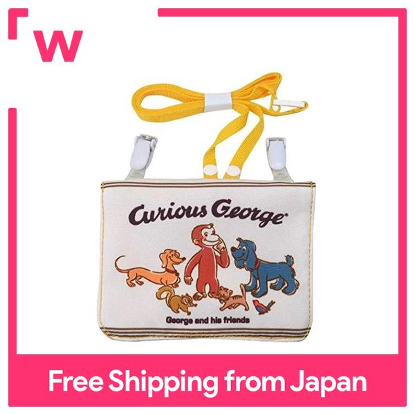Marushin Pocket Pouch, Curious George, Country George