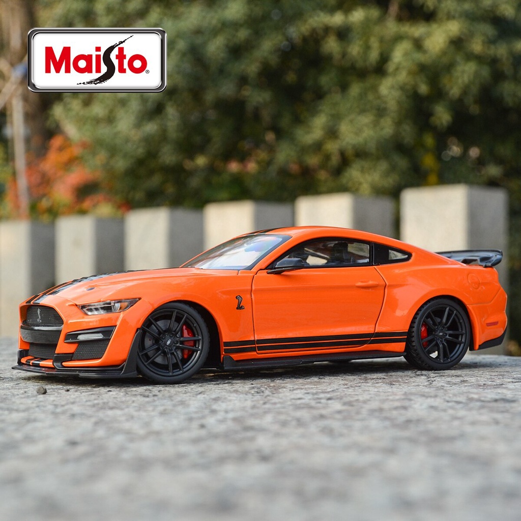 Maisto 1:24 2020 Ford Mustang Shelby GT500 cam tĩnh đúc khuôn Xe Mô Hình sưu tập xe đồ chơi