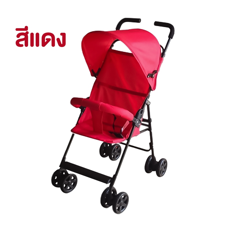 รถเข็นเด็ก ปรับเอน/นอนได้ รุ่น023 มีกันตกถอดได้ โครงเหล็กแข็งแรง เด็กแรกเกิด รถเข็นเด็กทารก รถเข็นเด็กแรกเกิด A023