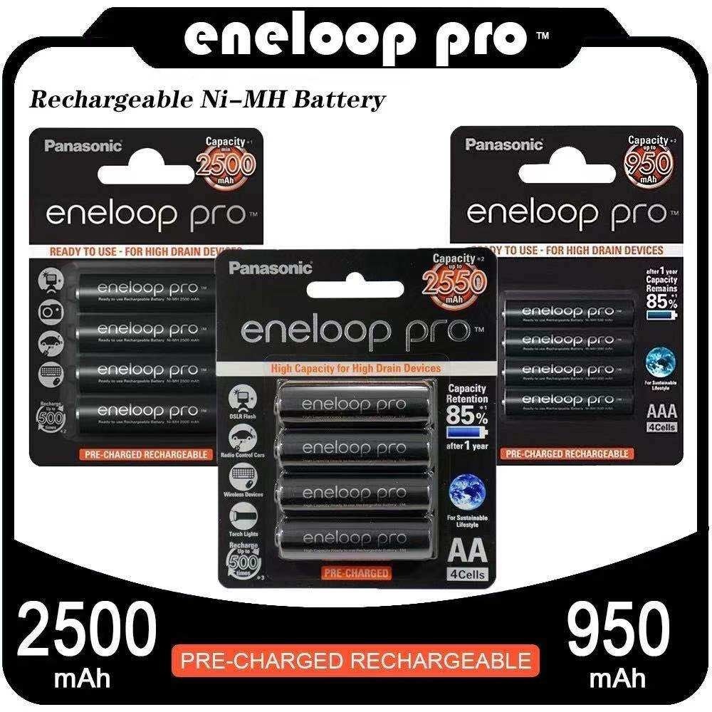 Pin Panasonic Eneloop Pro pin AAA chính Hãng Pin Sạc AAA 950 mAh/aa2550mah/aa2500mah (1 gói 4 chiếc)