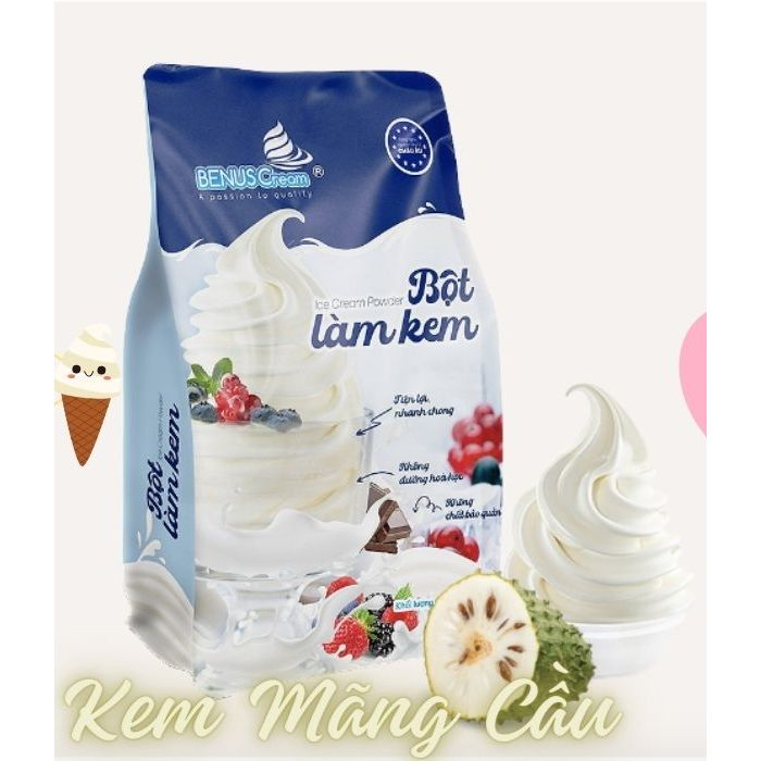Bột làm kem Benus gói 1kg - MÃNG CẦU