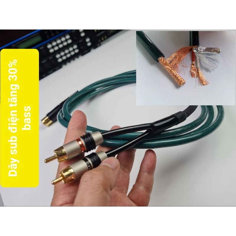 Dây sub điện cao cấp. Dây loa súp | dây tín hiệu sub điện | sd01