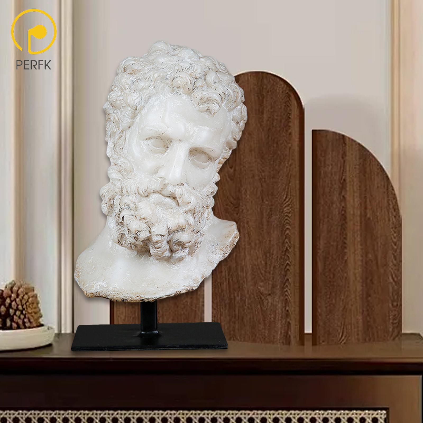 Perfk Classical Art Character Statue European Style Figurine Desktop Art Figure Decor for Festival Farmhouse Dining Cabinet ราคา 2,830 บาท*ส่งฟรี