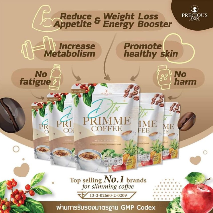 Cà phê thải ƌộc giảm cân DTX Primme Coffee Thái Lan