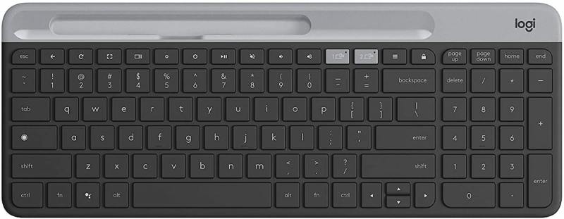 Logitech K580 Slim Multi-Device Wireless Keyboard (Graphite/ Off White) Singapore