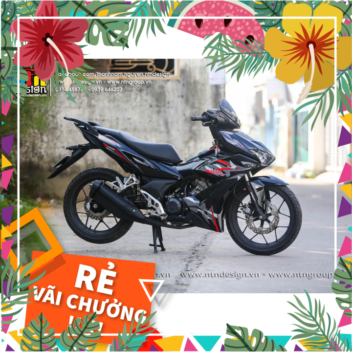 Tem rời winner v2 - mẫu xám đỏ đen