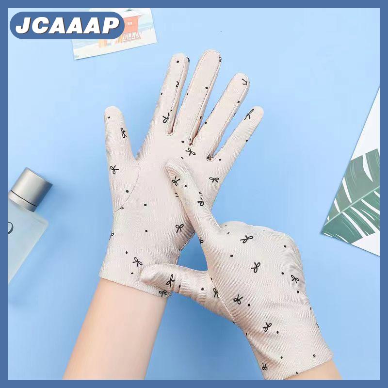 JCAAAP Women Driving Riding Mitten Sunscreen Gloves Female Summer Breathable Elastic Sun Protection 