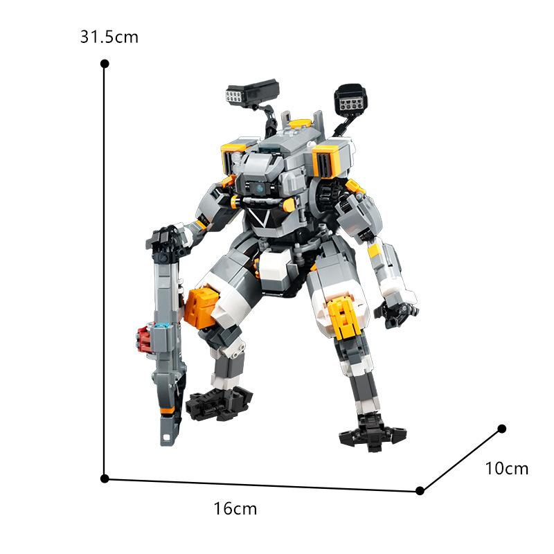 Buildmoc Moc-68249 Star Wars Series Bt-7274 Pioneer Grade Titan Building Blocks Compatible With Lego