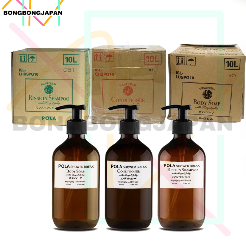 Buy JAPAN Pola Shower Break Silicone-Free Shampoo 500ml/conditioner 500ml/body Wash 500ml With Royal Jelly Singapore
