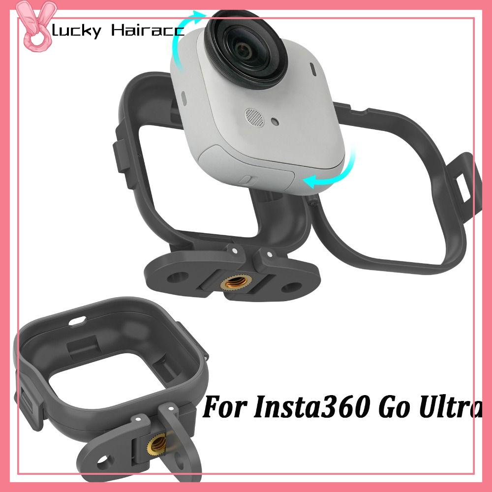 LUCKY HAIRACC Có thể gập lại Giá đỡ ngang dọc Nhẹ Bảo vệ Khung đỡ Phát hành nhanh Bộ chuyển đổi mở rộng Cho Insta360 Go siêu Phụ kiện máy ảnh