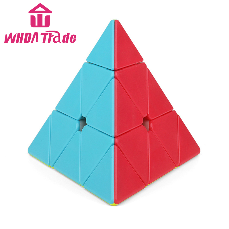 Plastic S2 Pyramid Speed Cube 3x3x3 Triangle Cube Puzzle Magic Cube Puzzle