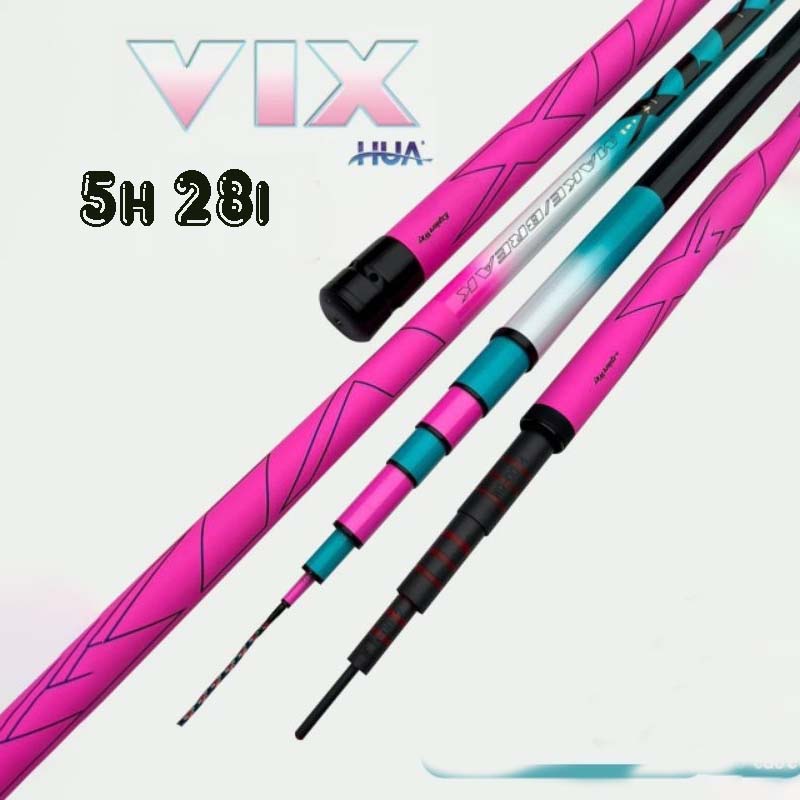 Cần câu tay Vix Hua 2023 độ cứng 5h 28i ( Tặng kèm đọt phụ và bộ dây phao lưỡi )