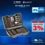 Bộ dụng cụ Bosch 43 món