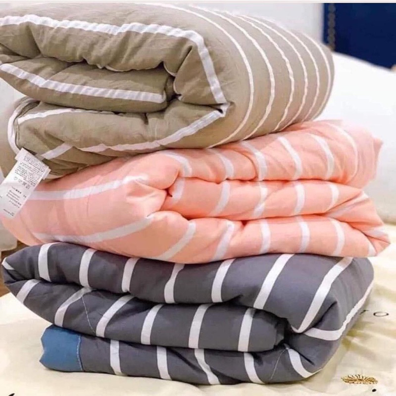 Chăn văn phòng - Chăn hè cotton đũi muji siêu mát dùng cho văn phòng tiện lợi , nhỏ gọn mang đi mọi lúc mọi nơi