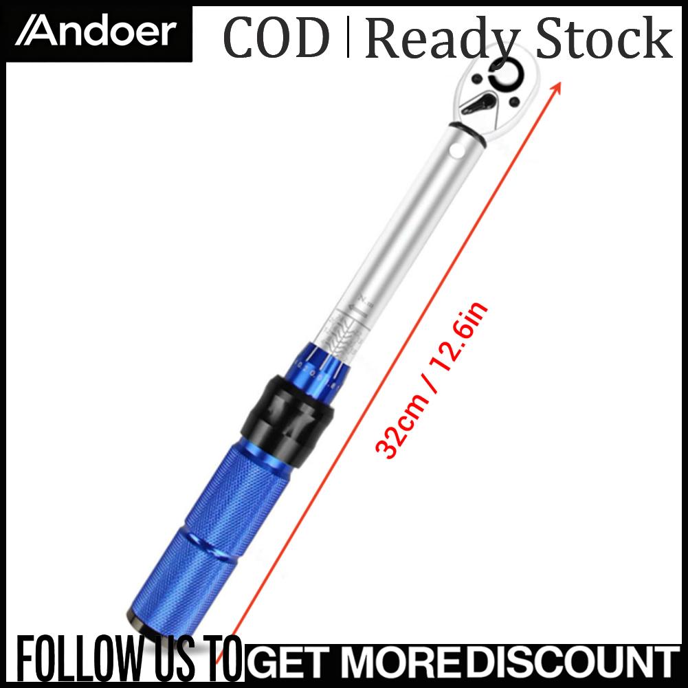 Andoer Cờ lê xoắn 3/8in Drive 5-60N·m 72 Răng 2 hướng Điều chỉnh chính xác để sửa chữa xe đạp Bảo dưỡng ô tô xe máy Trung bình Giá 666,000 Đồng*Miễn phí vận chuyển