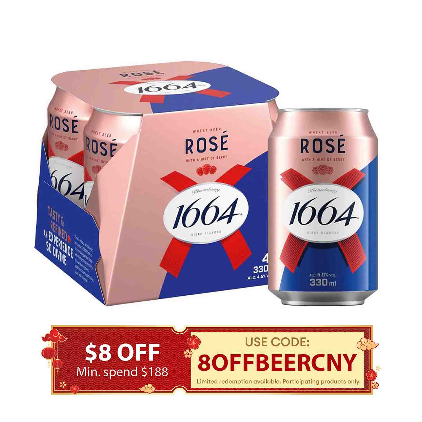 KRONENBOURG 1664 Blanc 5% Can 0.5L