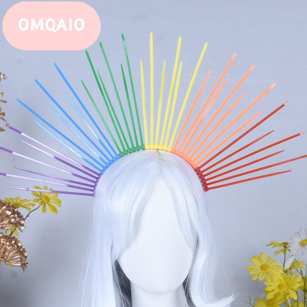 OMQAIO พูดเกินจริง ที่คาดผมสีรุ้ง ดวงอาทิตย์ดวงอาทิตย์ดวงอาทิตย์ Aureole ที่คาดผมเทพธิดาฮาโล หูฟังสวมศีรษะ สร้างสรรค์และสร้างสรรค์ ห่วงผมดอกไม้หลากสี ขบวนพาเหรด ราคา 231 บาท*ส่งฟรี