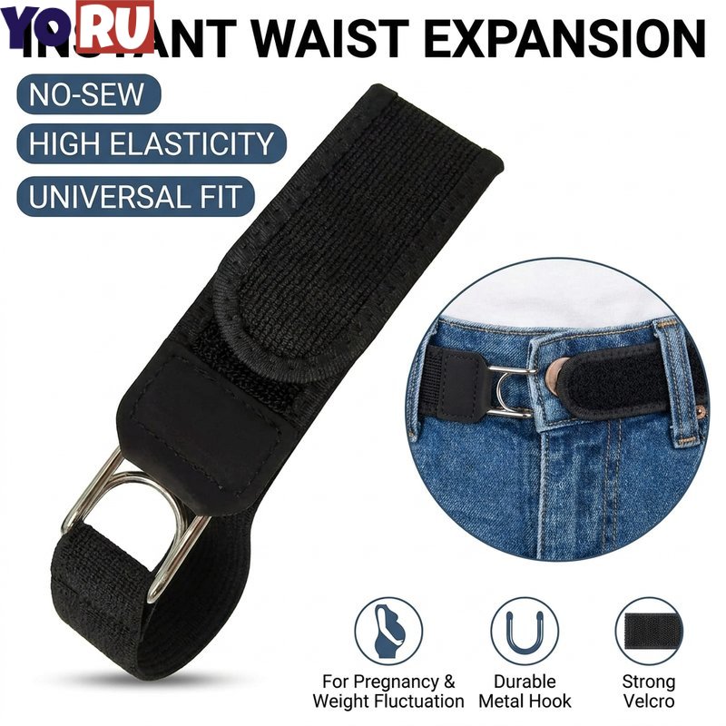 Keep Track of Your Destination! Multi-Purpose Belt with Metal Hook, Lightweight, Elastic, Adjustable Size, Can Be Used Outdoors. Easy to Wear and Comfortable. ราคา 43 บาท*ส่งฟรี