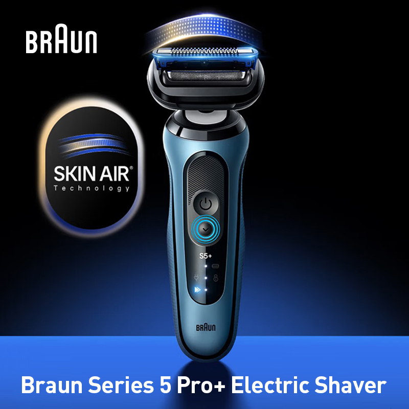 Series 5 Pro+ Reciprocating Electric Shaver with SkinAir Skin-Friendly Technology Gimbal-Like Simulation Technology Ultra-Thin Skin-Friendly Foil One-Way Rinse Valve AUTO/Boost Two Shaving Modes and AutoSense Intelligent Sensing Technology ราคา 3,630 บาท*ส่งฟรี