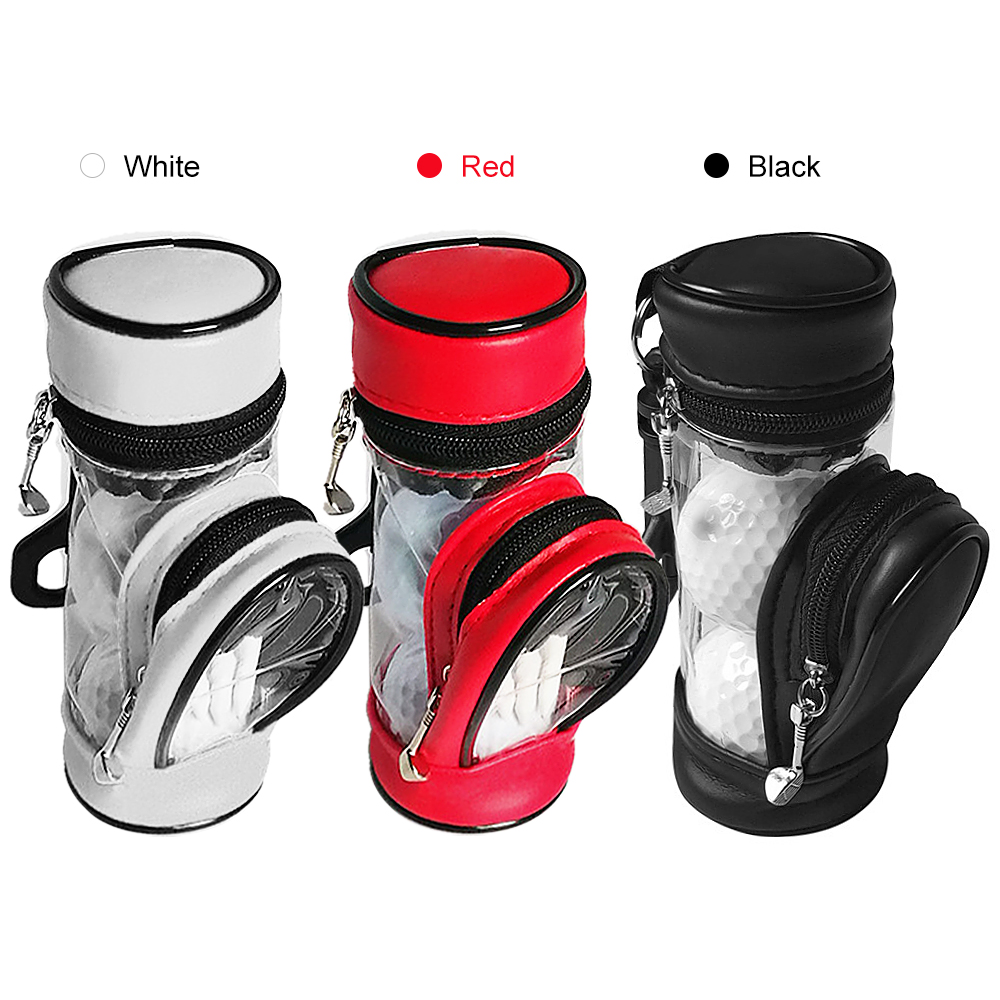 Quả bóng và Tees túi nhỏ túi lưu trữ trường hợp chủ với 3 quả bóng và 3 Tees Set