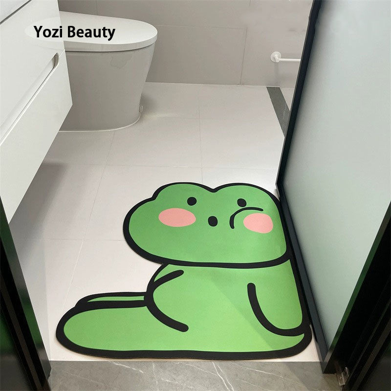 TIANLEYU Andiancute cartoon bathroom algae adsorption mud quick drying floor carpet ราคา 87 บาท*ส่งฟรี