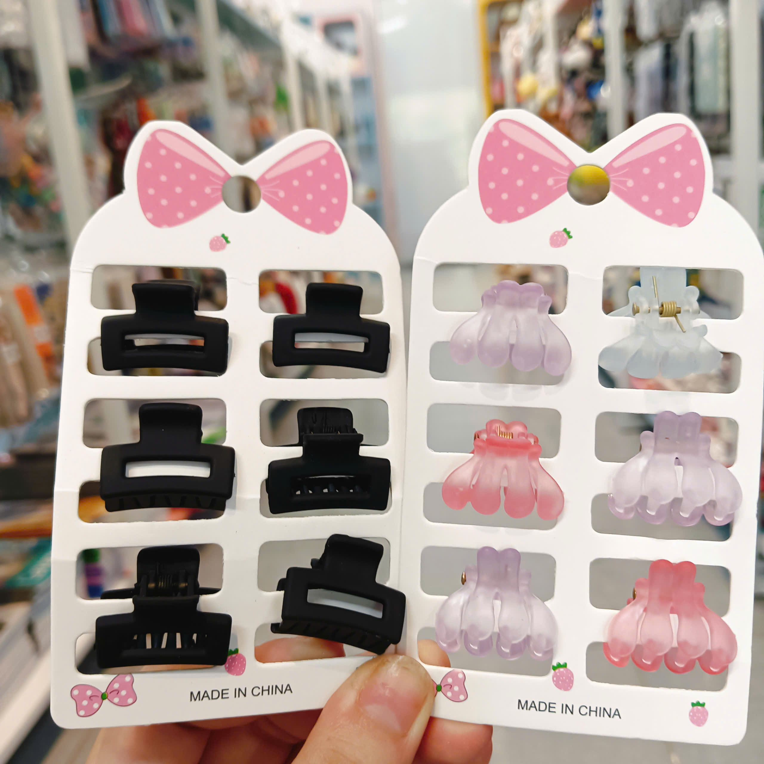 Giao Màu Ngẫu Nhiên Set Kẹp Tóc Mini Nhiều Kiểu Dáng – Kẹp Đen Basic Thanh Lịch, Kẹp Màu Pastel Dễ Thương