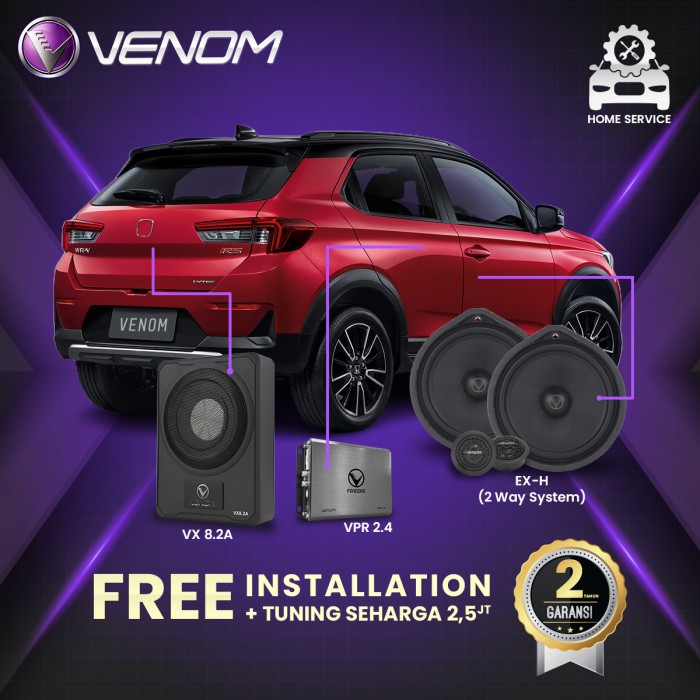 VENOM EXPRESS WRV PAKET AUDIO MOBIL GRATIS PASANG TUNING-desshop99 Harga 9,174,000 rupiah*Gratis Ongkir