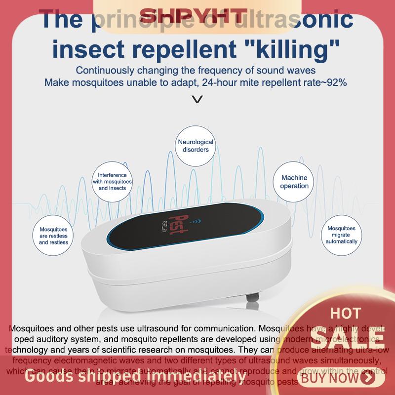 BU🦺🔩🔧 เครื่องไล่ยุงอัลตราโซนิค, เครื่องไล่แมลงสาบและแมลงปลั๊กแบบ US EU UK ไม่มีเสียงรบกวนและรังสี ราคา 59 บาท*ส่งฟรี