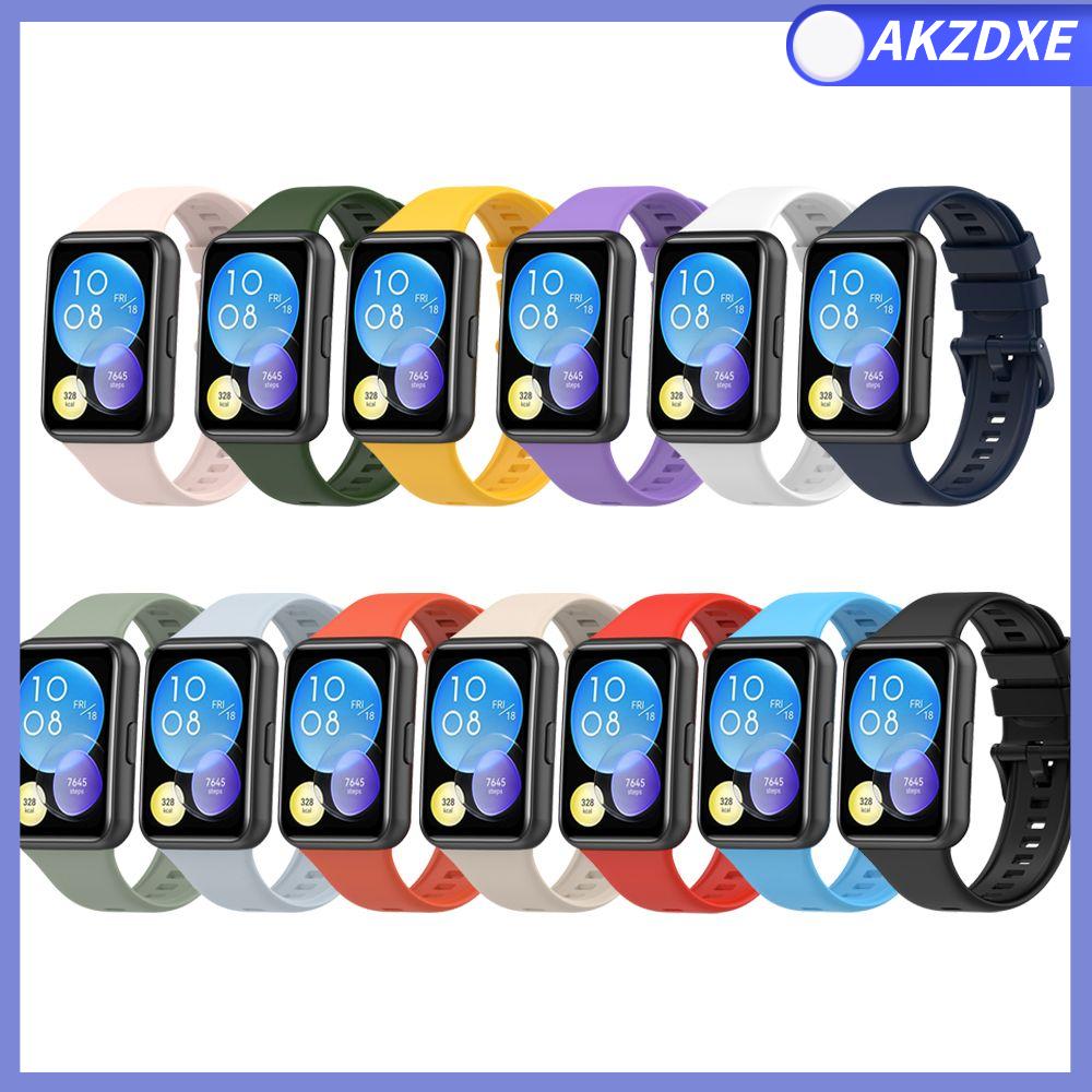 AKZDXE Phụ kiện Dây đeo cổ tay Khóa Thay thế Silicone Dây đeo Vòng đeo tay