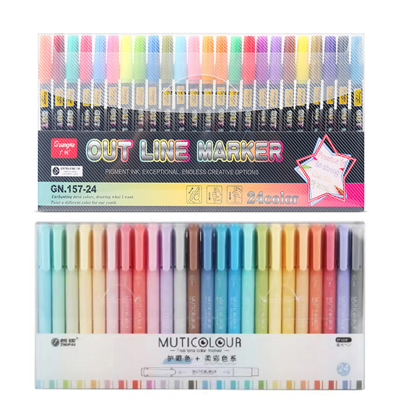 Ohuhu Honolulu B Marker Pen Dual Tips Alcohol Art Markers Set Coloring  Manga Sketching Drawing Felt Pen School Supplies