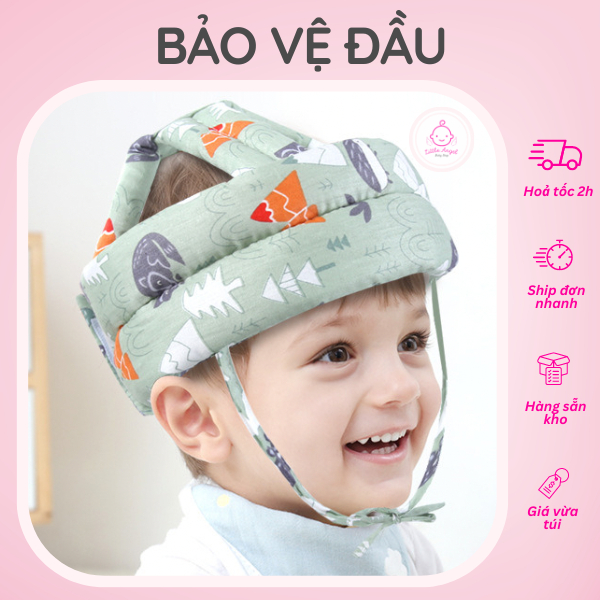 Mũ Nón Bảo Vệ Đầu Cho Bé Tập Đi Tập Bò Chống Va Đập