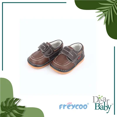 Freycoo - Brown William Squeaky Toddler Shoes