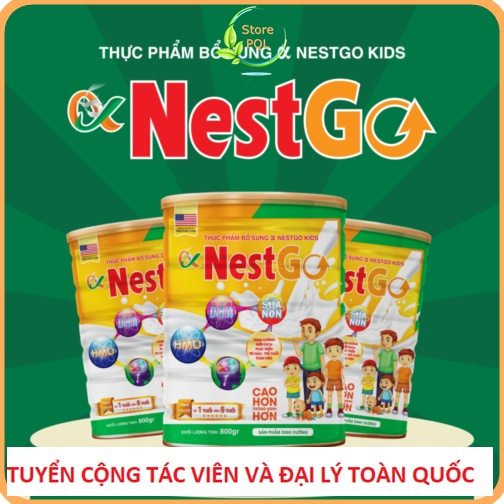 Sữa non dinh dưỡng Alpha Nest Go Kids 800gr giúp tăng cường miễn dịch và phát triển thể chất toàn diện cho trẻ