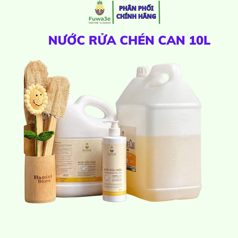 [Refill] Nước Rửa Chén Bát Fuwa3e Hữu Cơ Enzyme Sinh Học Organic  An Toàn Cho Bé Bảo Vệ Da Tay