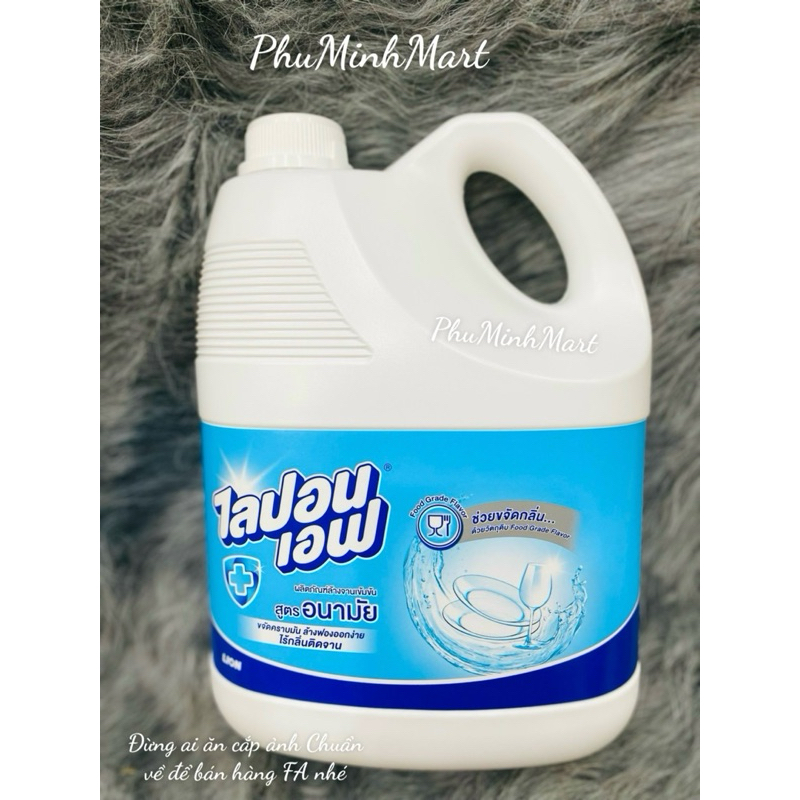 NƯỚC RỬA CHÉN BÁT LIPONF KHÔNG MÙI 3600ML - MẪU MỚI -HÀNG CHUẨN NHẬP KHẨU THÁI LAN
