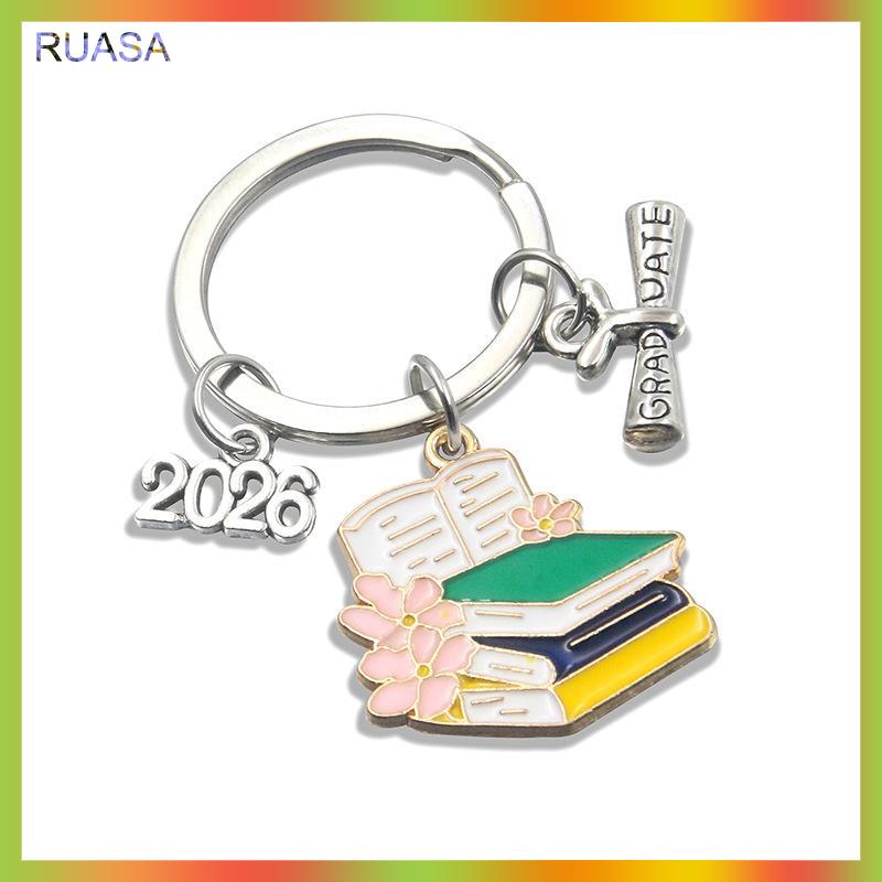 RUASA Lớp học của 2026 tốt nghiệp cap Gown Keychain kim loại sinh viên lưu niệm quà tặng cho buổi lễ và các sự kiện trường học - 8