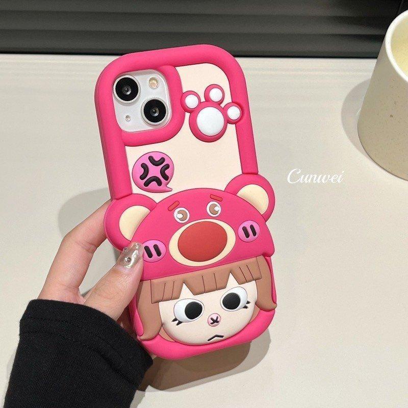 Cô gái Gấu dâu-Ốp lưng iphone đủ các dòng máy-Hot trend_xu hướng hiện nay-Khuyễn mãi sập sàn